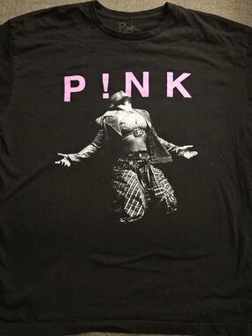 Pink Concert Tour 2023 Short Sleeve Shirt Black XL P!nk Pop Dance Merch RARE